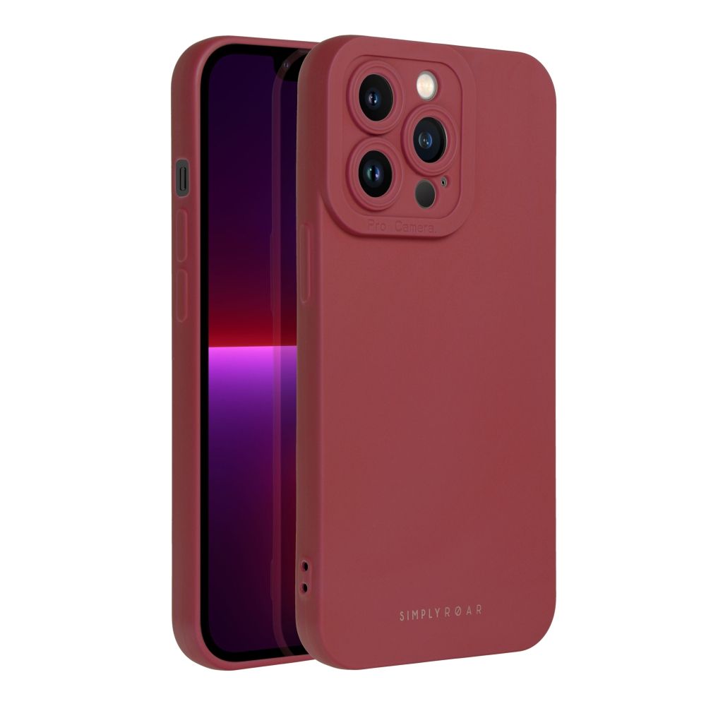 Pokrowiec etui silikonowe Roar Luna Case czerwone APPLE iPhone 12 Pro / 2