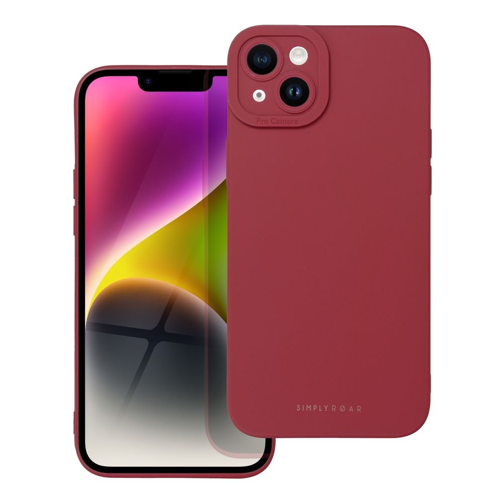Pokrowiec etui silikonowe Roar Luna Case czerwone APPLE iPhone 14 Plus