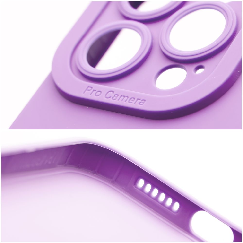 Pokrowiec etui silikonowe Roar Luna Case fioletowe APPLE iPhone 15 Pro / 3