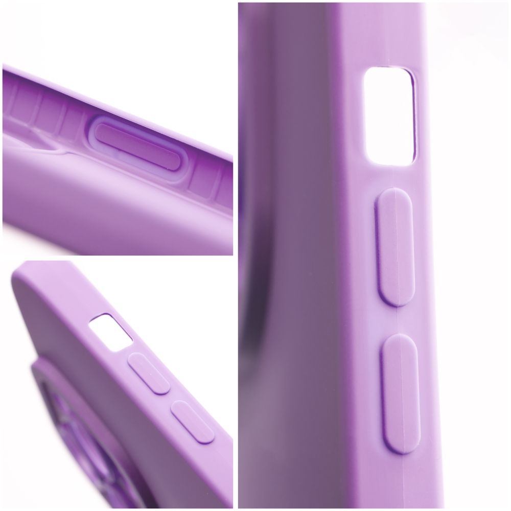 Pokrowiec etui silikonowe Roar Luna Case fioletowe APPLE iPhone 15 Pro / 4