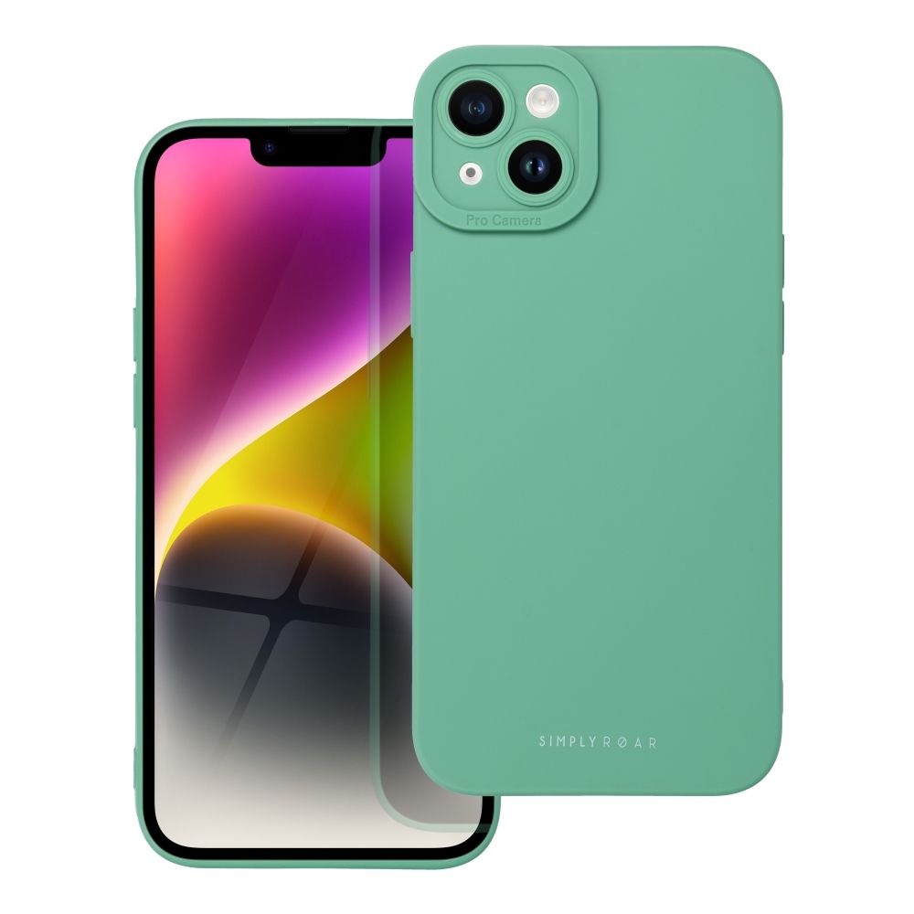 Pokrowiec etui silikonowe Roar Luna Case zielone APPLE iPhone 14 Plus