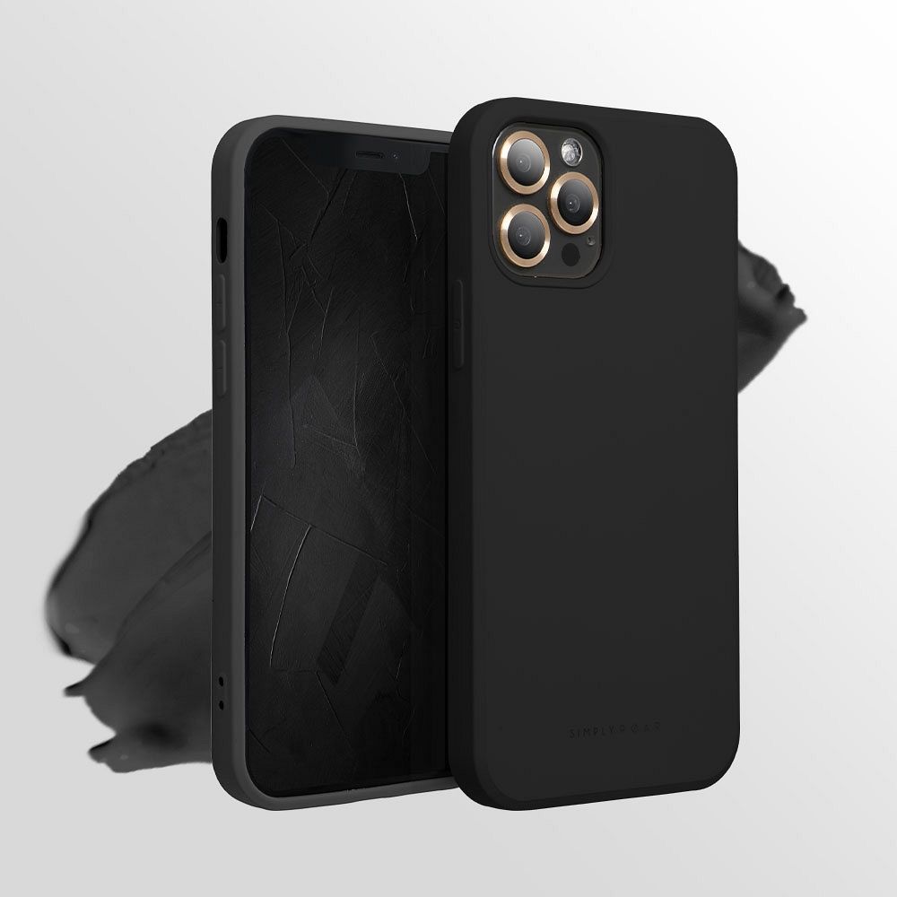 Pokrowiec etui silikonowe Roar Space Case czarne APPLE iPhone 15 Pro / 5