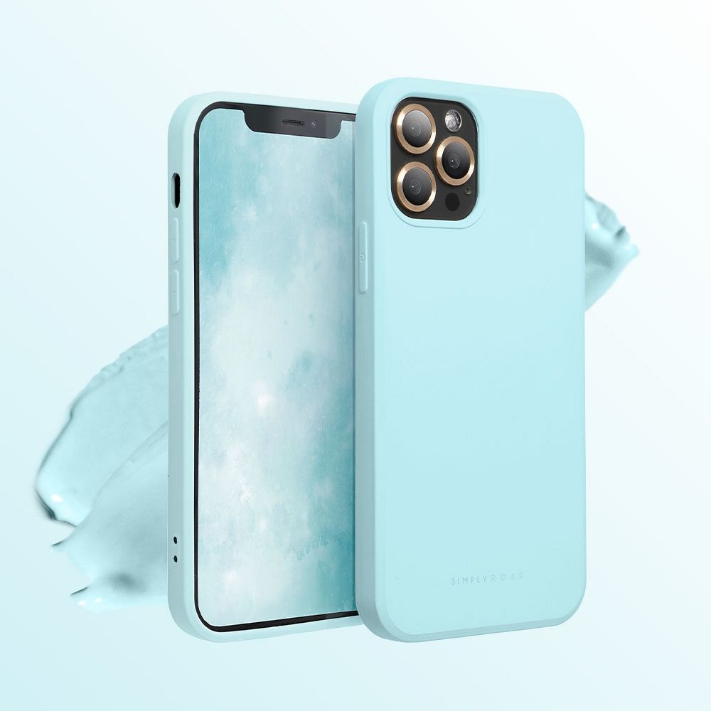 Pokrowiec etui silikonowe Roar Space Case niebieskie APPLE iPhone 15 / 5