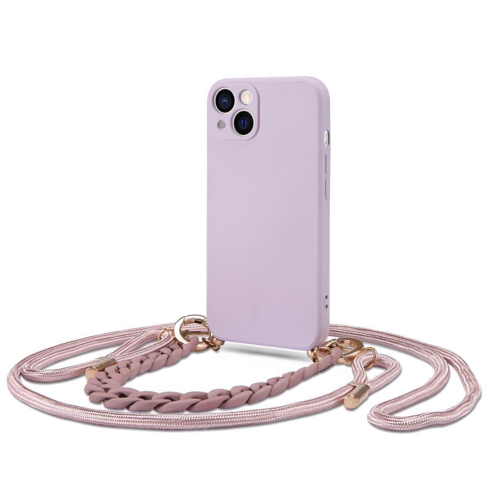 Pokrowiec etui Silikonowe Tech-protect Icon Chain fioletowe APPLE iPhone 13