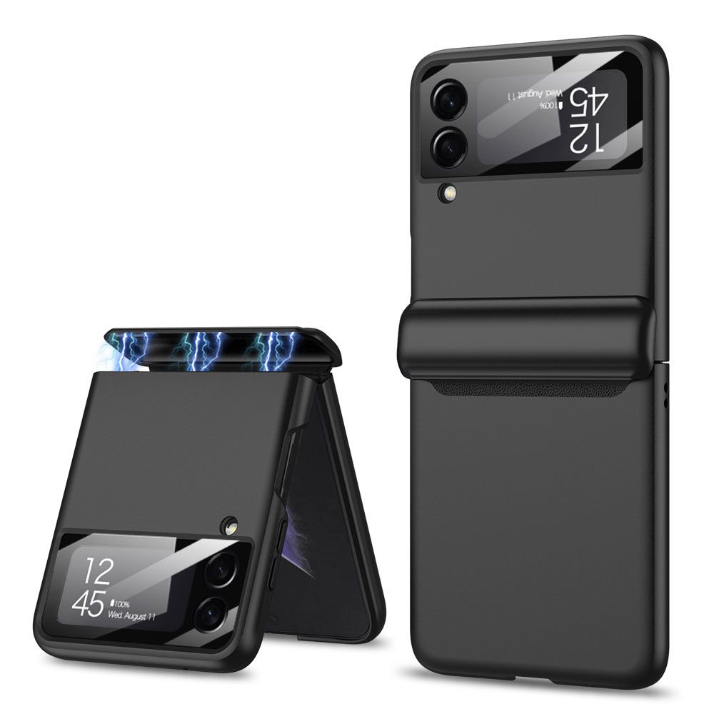 Pokrowiec etui Silikonowe Tech-protect Icon czarne SAMSUNG Galaxy Z Flip 4