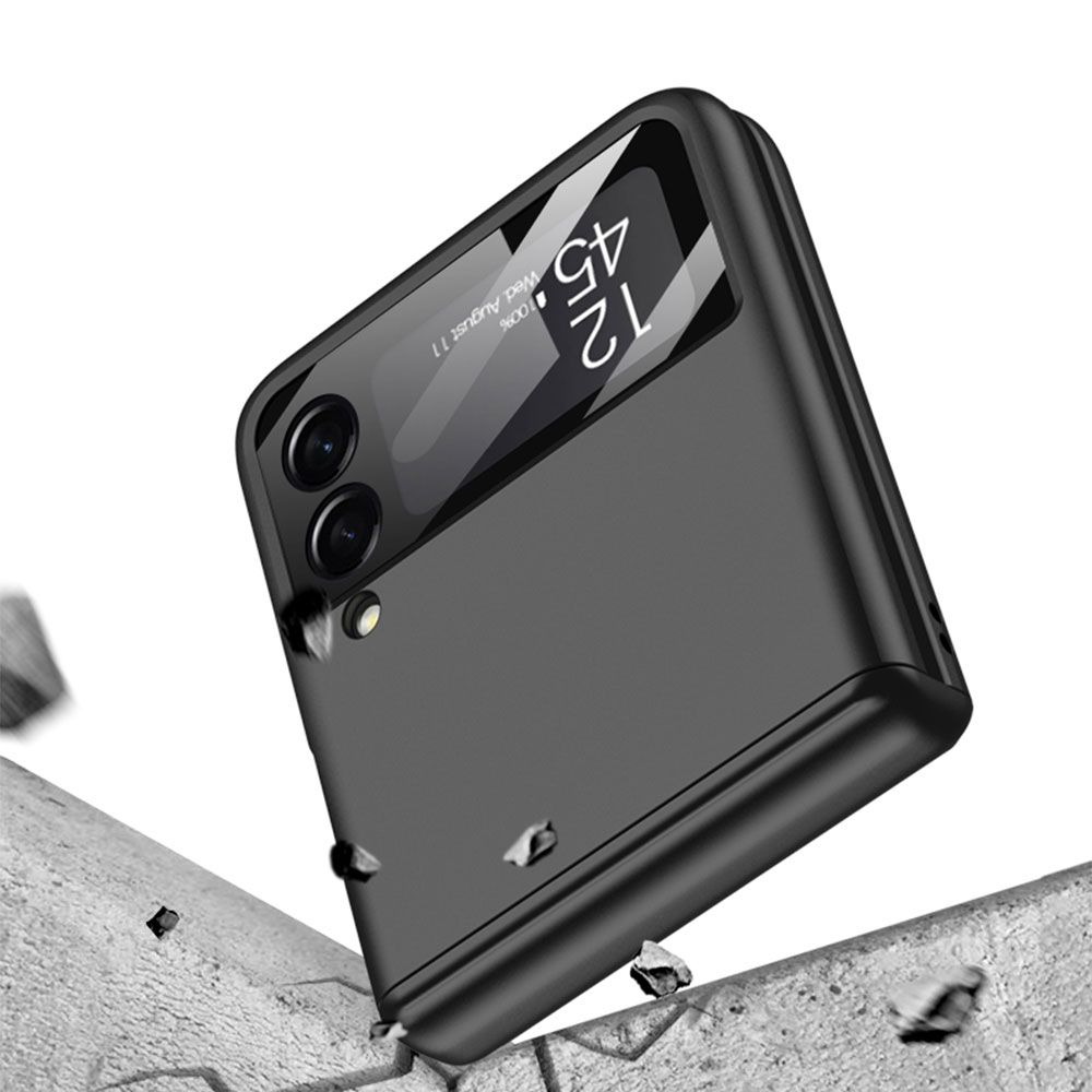Pokrowiec etui Silikonowe Tech-protect Icon czarne SAMSUNG Galaxy Z Flip 4 / 6