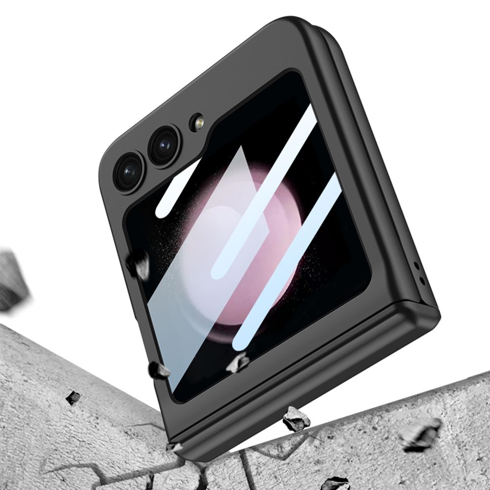 Pokrowiec etui Silikonowe Tech-protect Icon Magnetic czarne SAMSUNG Galaxy Z Flip 5 5G / 3