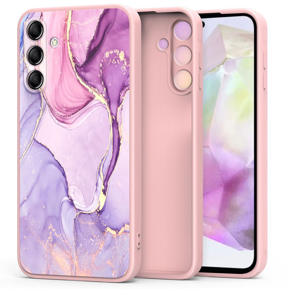 Pokrowiec etui Silikonowe Tech-protect Icon marble SAMSUNG Galaxy A35 5G