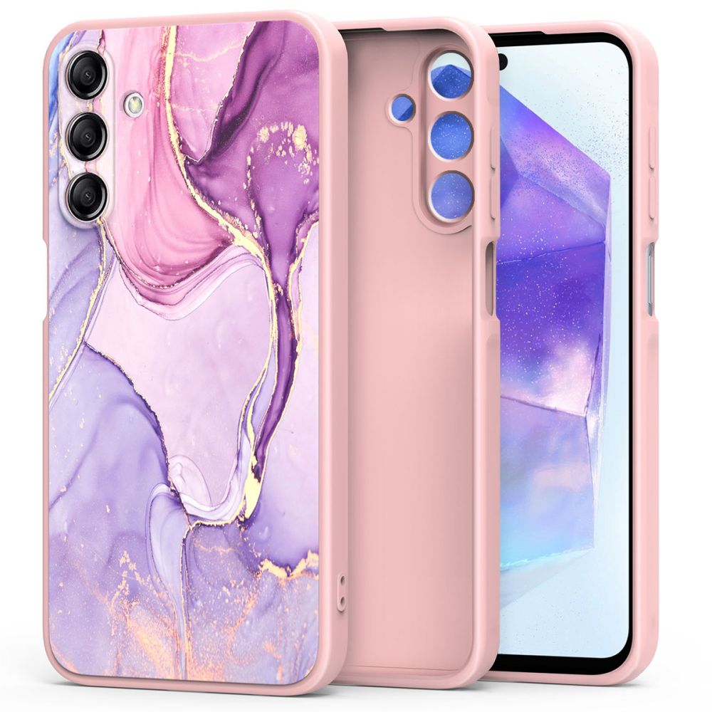 Pokrowiec etui Silikonowe Tech-protect Icon marble SAMSUNG Galaxy A55 5G