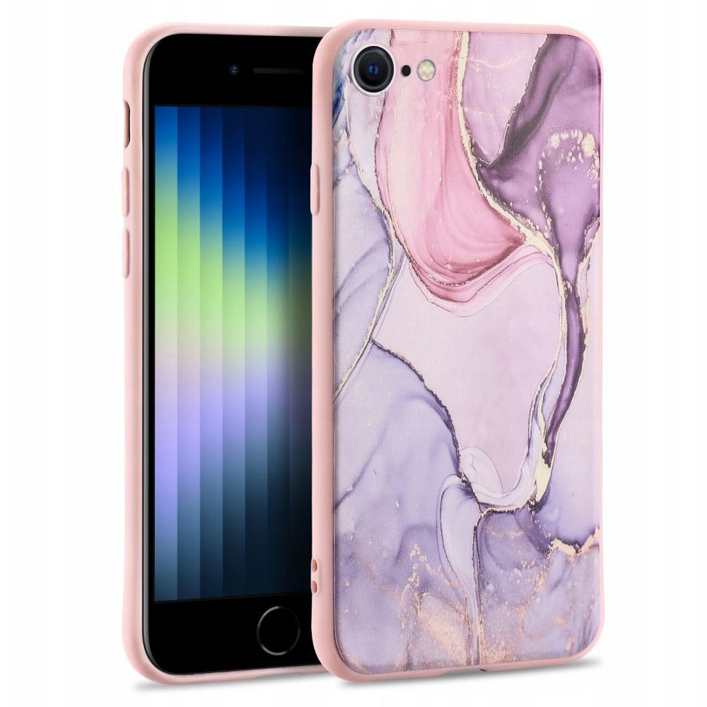 Pokrowiec etui Silikonowe Tech-protect Marble 2 colorful APPLE iPhone 7