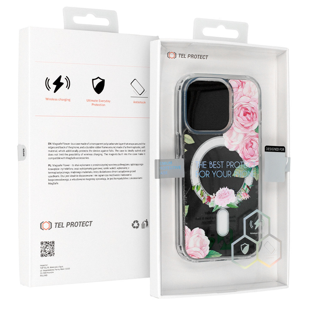 Pokrowiec etui silikonowe Tel Protect Flower wzr 1 APPLE iPhone 13 Pro Max / 7