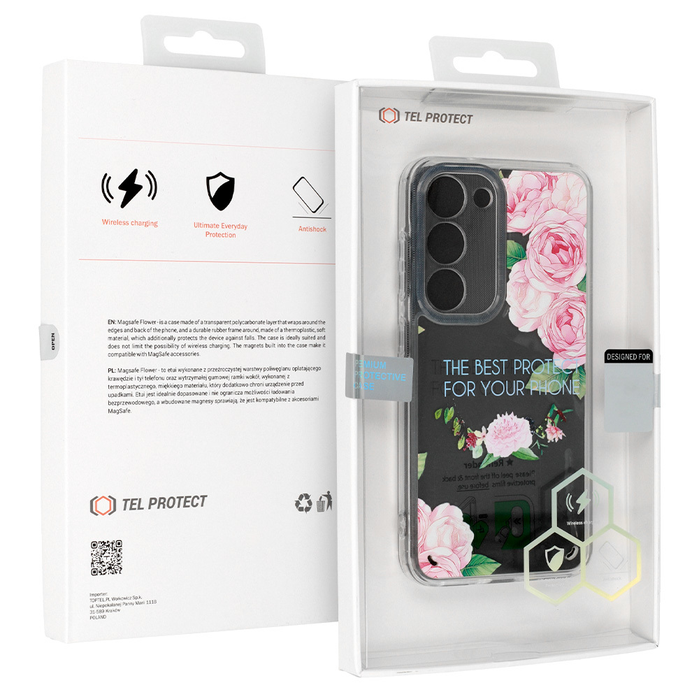 Pokrowiec etui silikonowe Tel Protect Flower wzr 1 SAMSUNG Galaxy A53 5G / 7