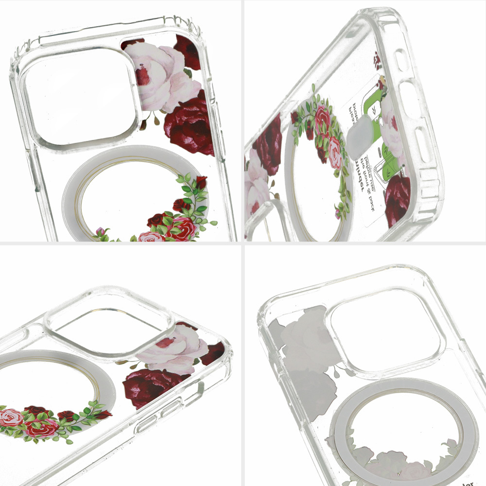 Pokrowiec etui silikonowe Tel Protect Flower wzór 2 APPLE iPhone 15 Pro Max / 5