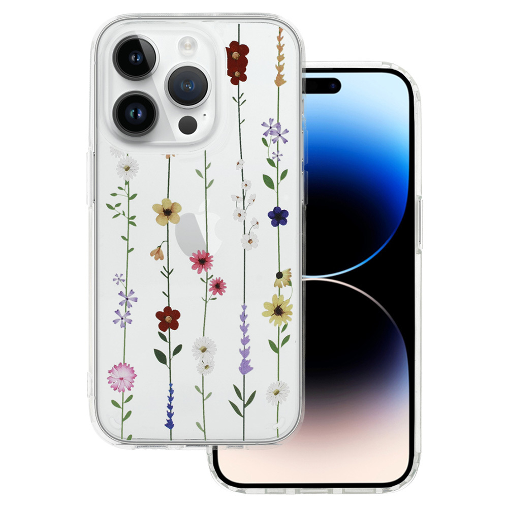 Pokrowiec etui silikonowe Tel Protect Flower wzr 4 APPLE iPhone 13