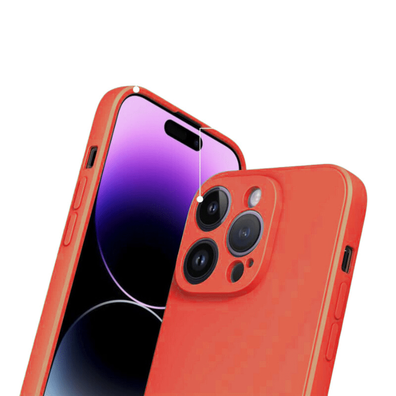 Pokrowiec etui silikonowe Tint Case czerwone Honor 400 Pro / 3