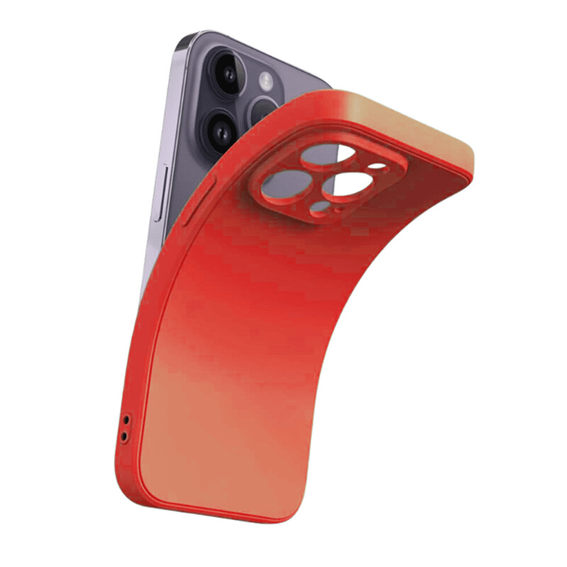 Pokrowiec etui silikonowe Tint Case czerwone Honor 400 Pro / 5