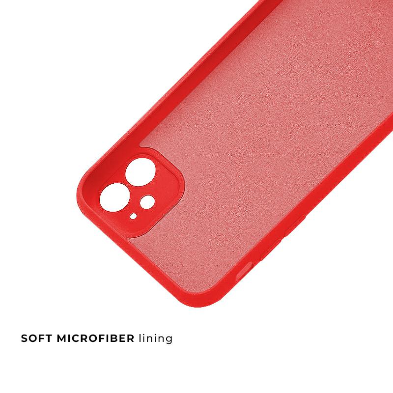 Pokrowiec etui silikonowe Tint Case czerwone MOTOROLA Moto E7 / 3