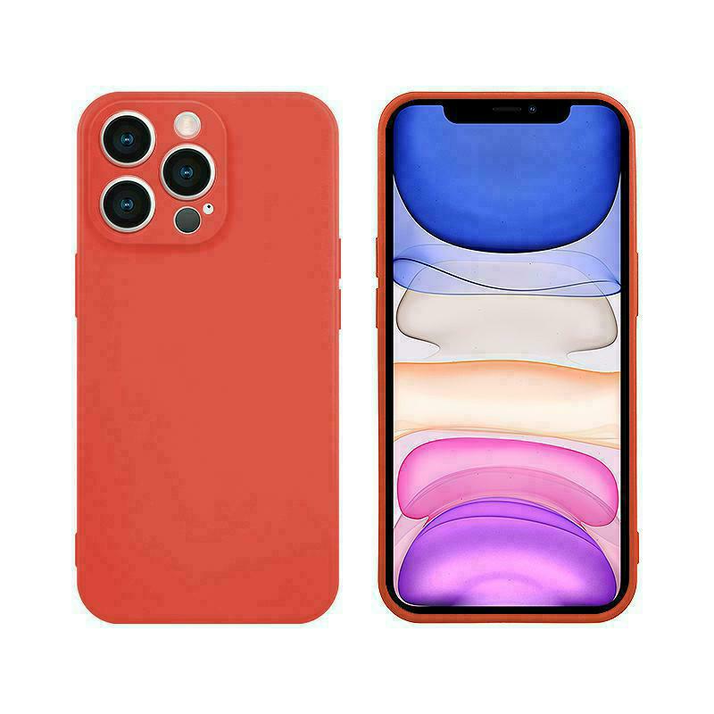 Pokrowiec etui silikonowe Tint Case czerwone MOTOROLA Moto G71 5G