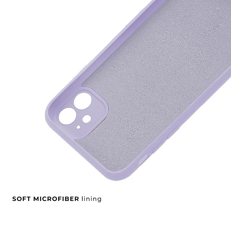 Pokrowiec etui silikonowe Tint Case fioletowe MOTOROLA Moto G42 / 3