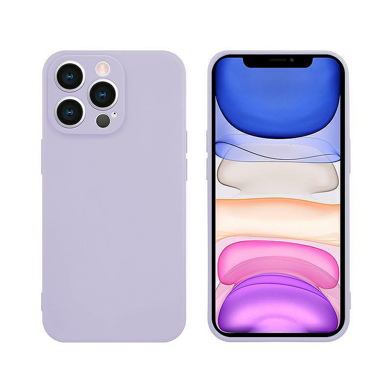 Pokrowiec etui silikonowe Tint Case fioletowe Oppo A16