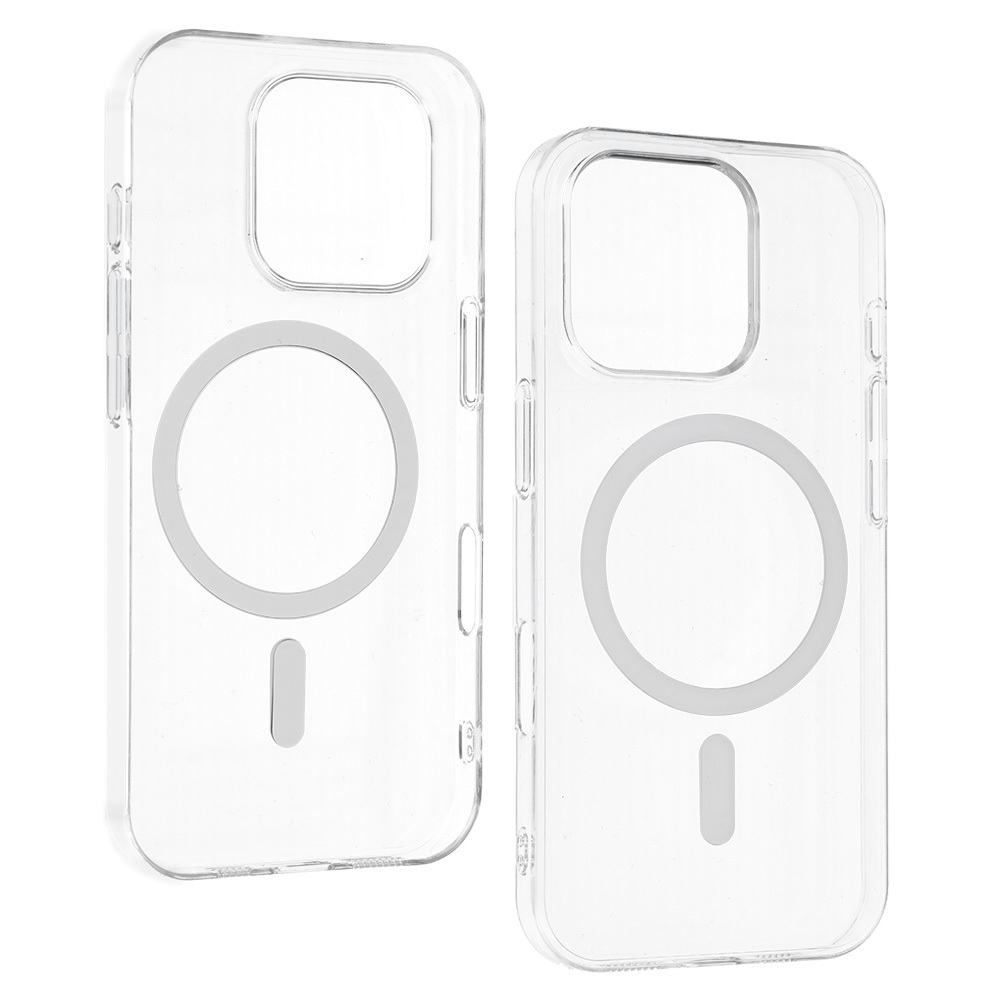 Pokrowiec etui silikonowe Transparent Slim Magsafe Case bia�e APPLE iPhone 16 Pro / 4