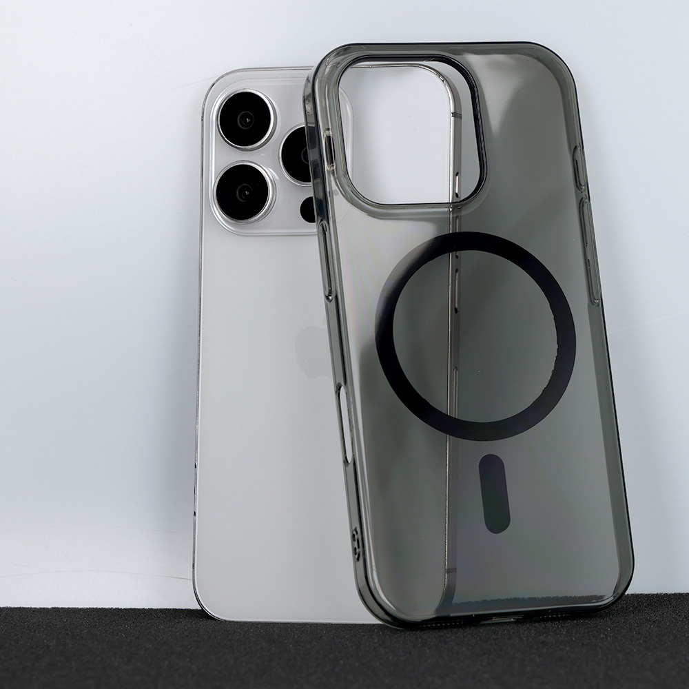 Pokrowiec etui silikonowe Transparent Slim Magsafe Case czarne APPLE iPhone 17 Air / 5