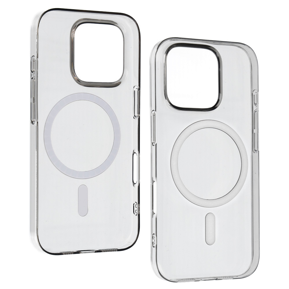 Pokrowiec etui silikonowe Transparent Slim Magsafe Case szare APPLE iPhone 14 Pro / 4