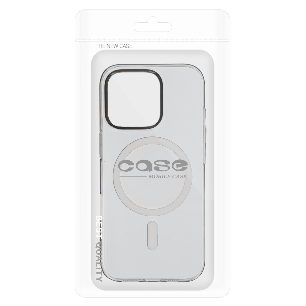 Pokrowiec etui silikonowe Transparent Slim Magsafe Case szare APPLE iPhone 14 Pro / 6