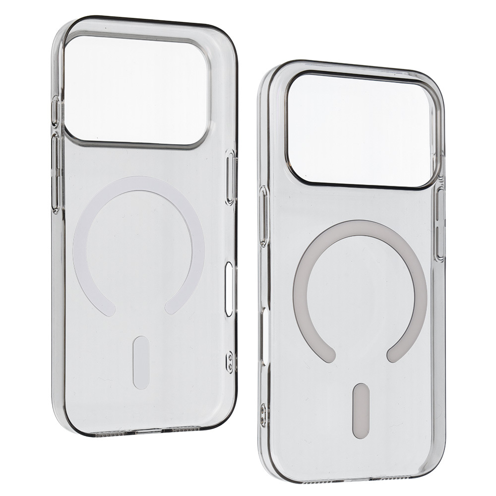 Pokrowiec etui silikonowe Transparent Slim Magsafe Case szare APPLE iPhone 17 Pro Max / 4