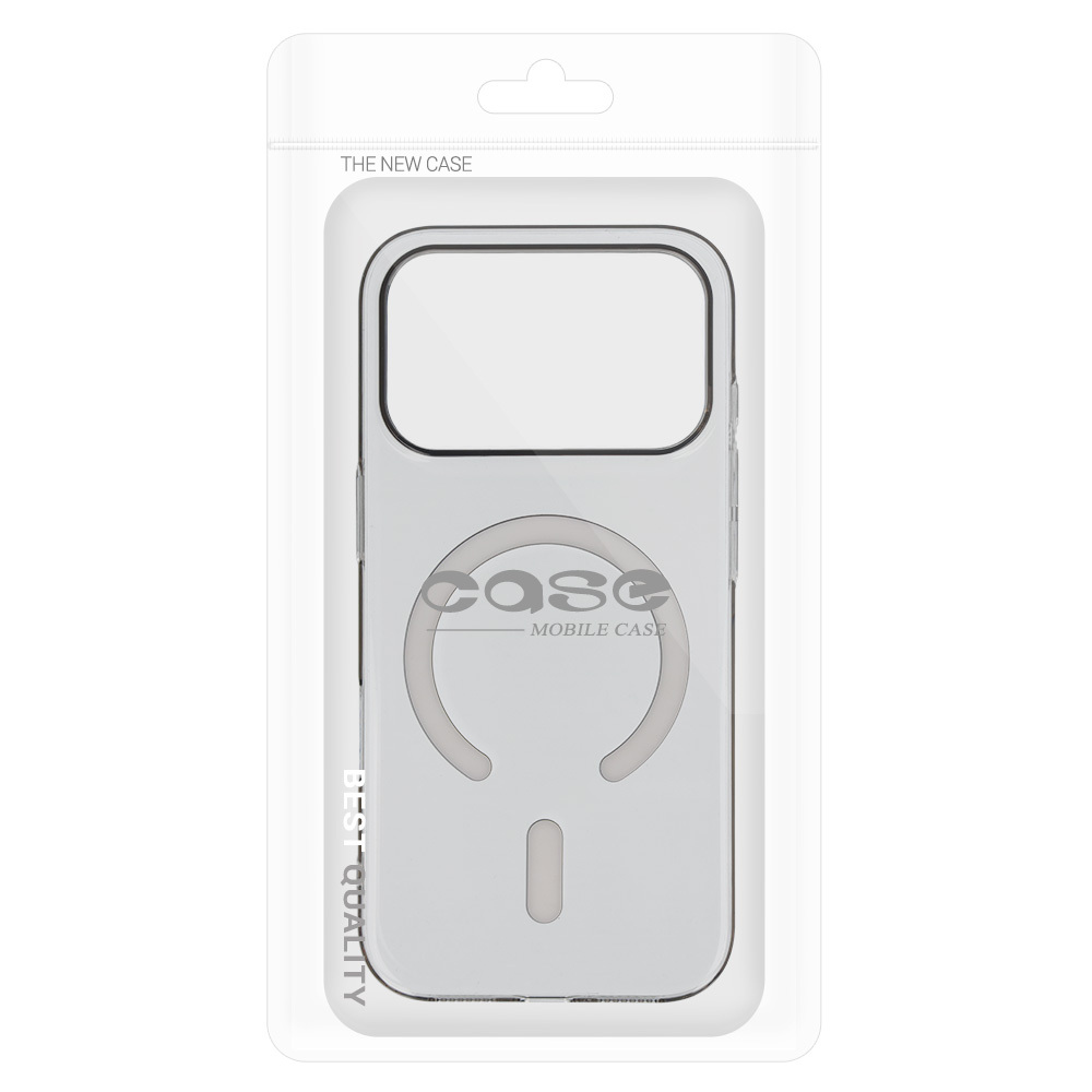 Pokrowiec etui silikonowe Transparent Slim Magsafe Case szare APPLE iPhone 17 Pro Max / 6