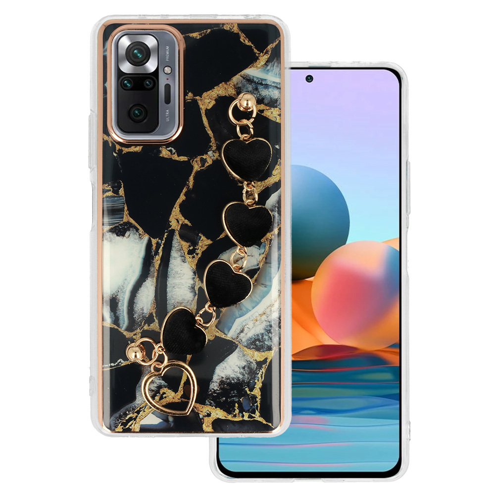 Pokrowiec etui silikonowe Trend Case wzr 1 czarne Xiaomi Redmi Note 10 Pro Max