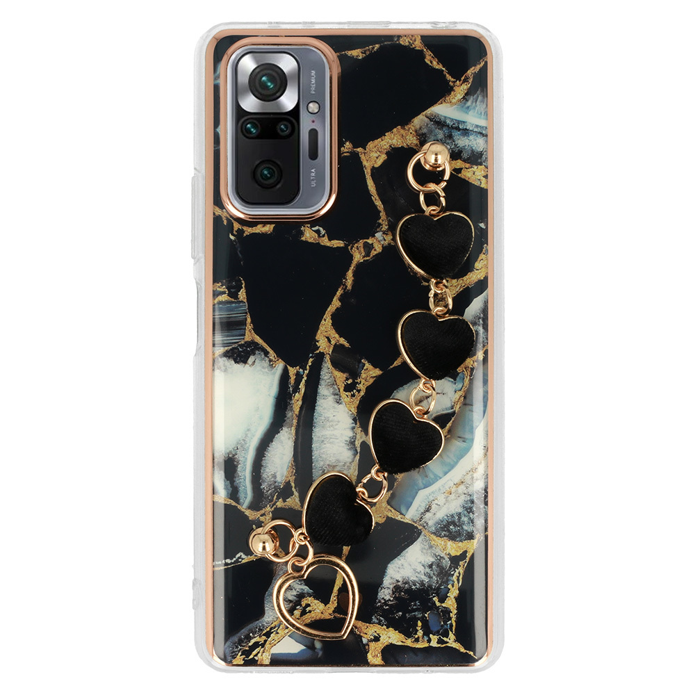 Pokrowiec etui silikonowe Trend Case wzr 1 czarne Xiaomi Redmi Note 10 Pro Max / 2