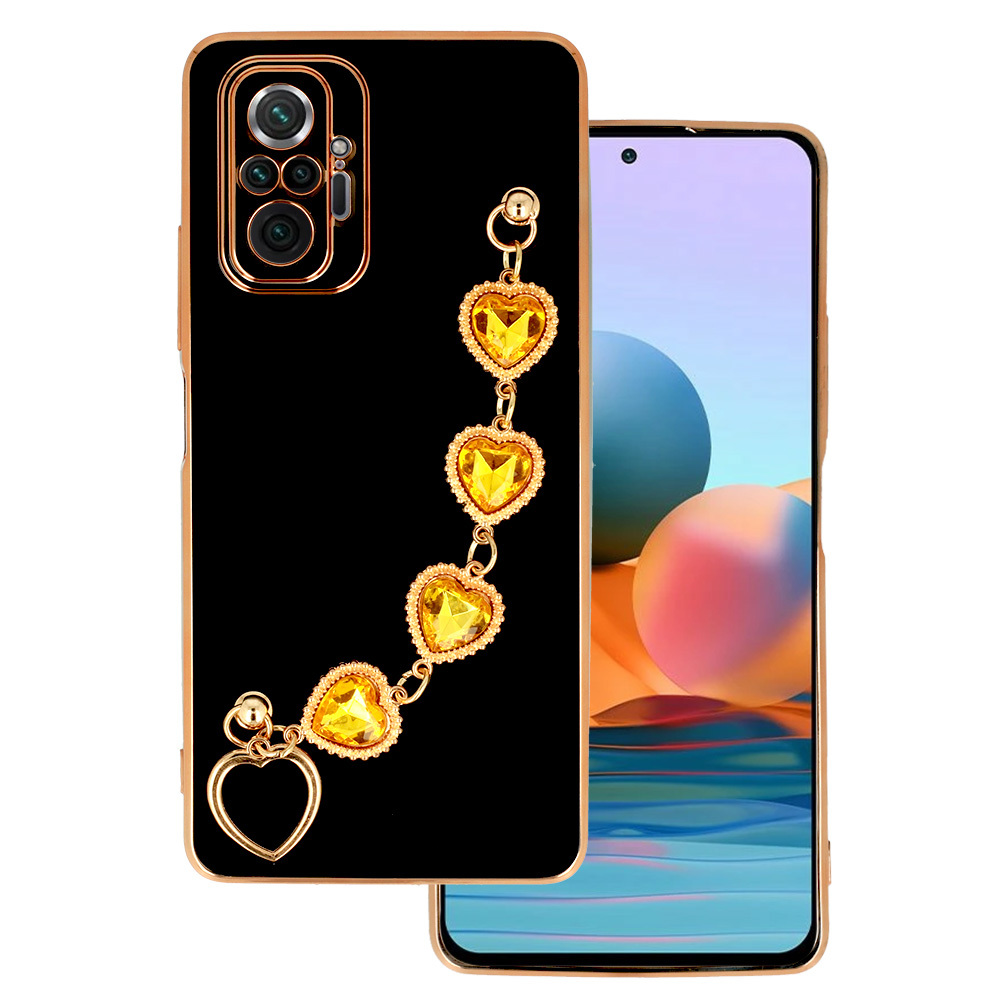 Pokrowiec etui silikonowe Trend Case wzr 2 czarne Xiaomi Redmi Note 10 Pro Max