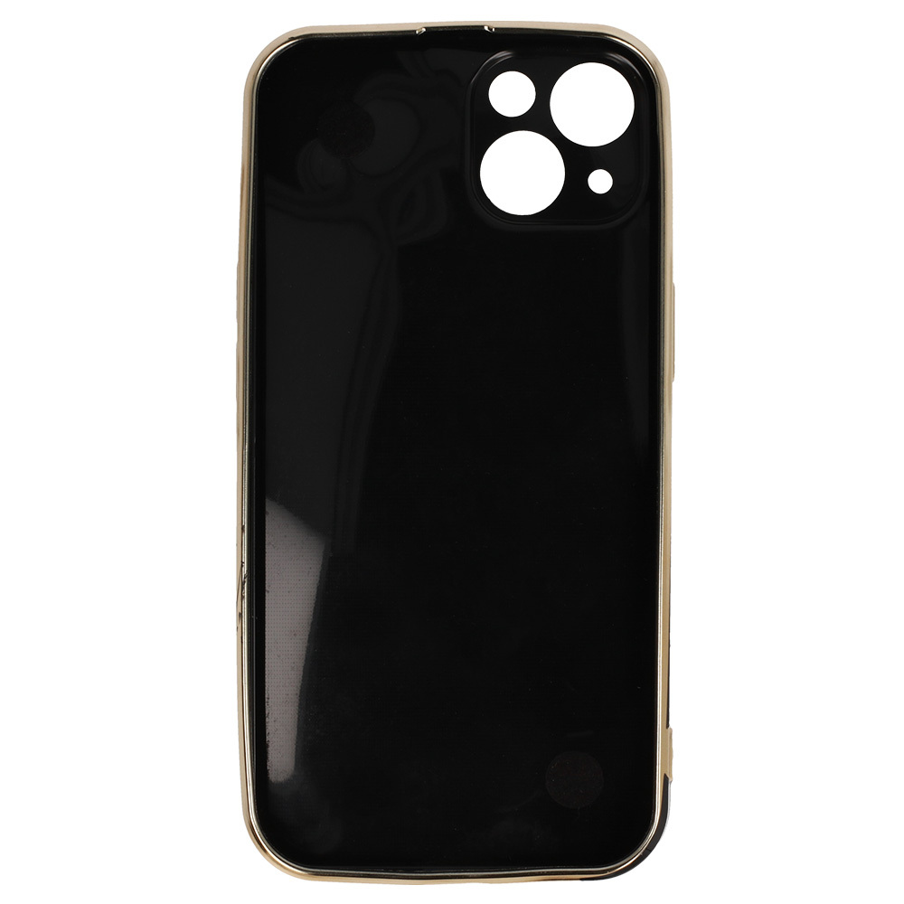 Pokrowiec etui silikonowe Trend Case wzr 3 czarne APPLE iPhone 15 Plus / 3