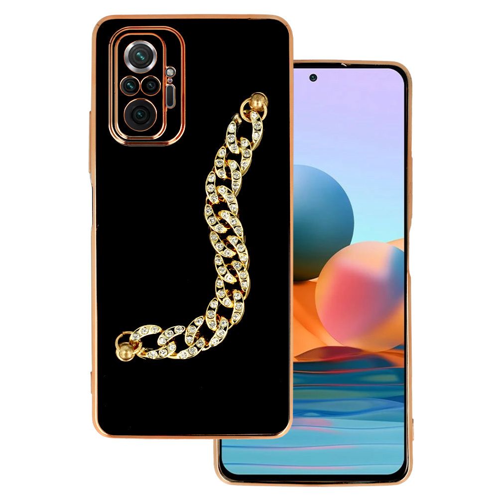 Pokrowiec etui silikonowe Trend Case wzr 4 czarne Xiaomi Redmi Note 10 Pro Max