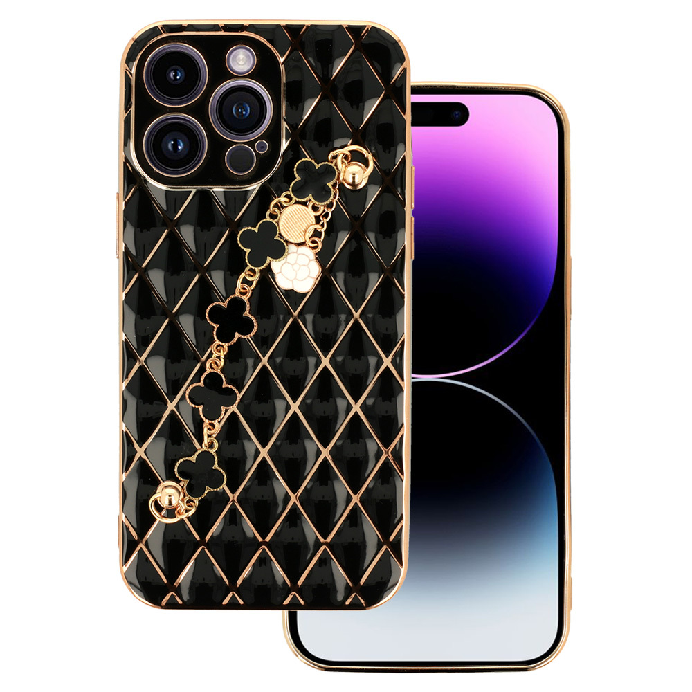 Pokrowiec etui silikonowe Trend Case wzr 5 czarne APPLE iPhone 13 Pro