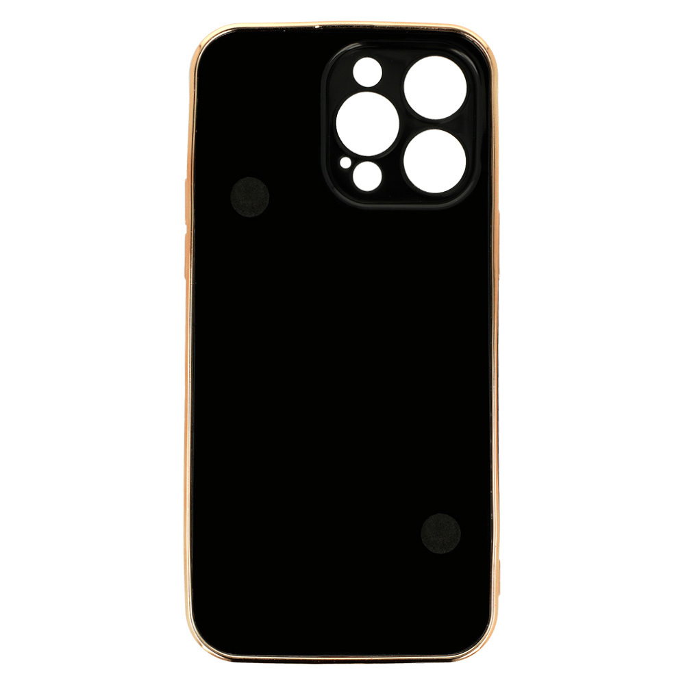 Pokrowiec etui silikonowe Trend Case wzr 5 czarne APPLE iPhone 13 Pro / 7
