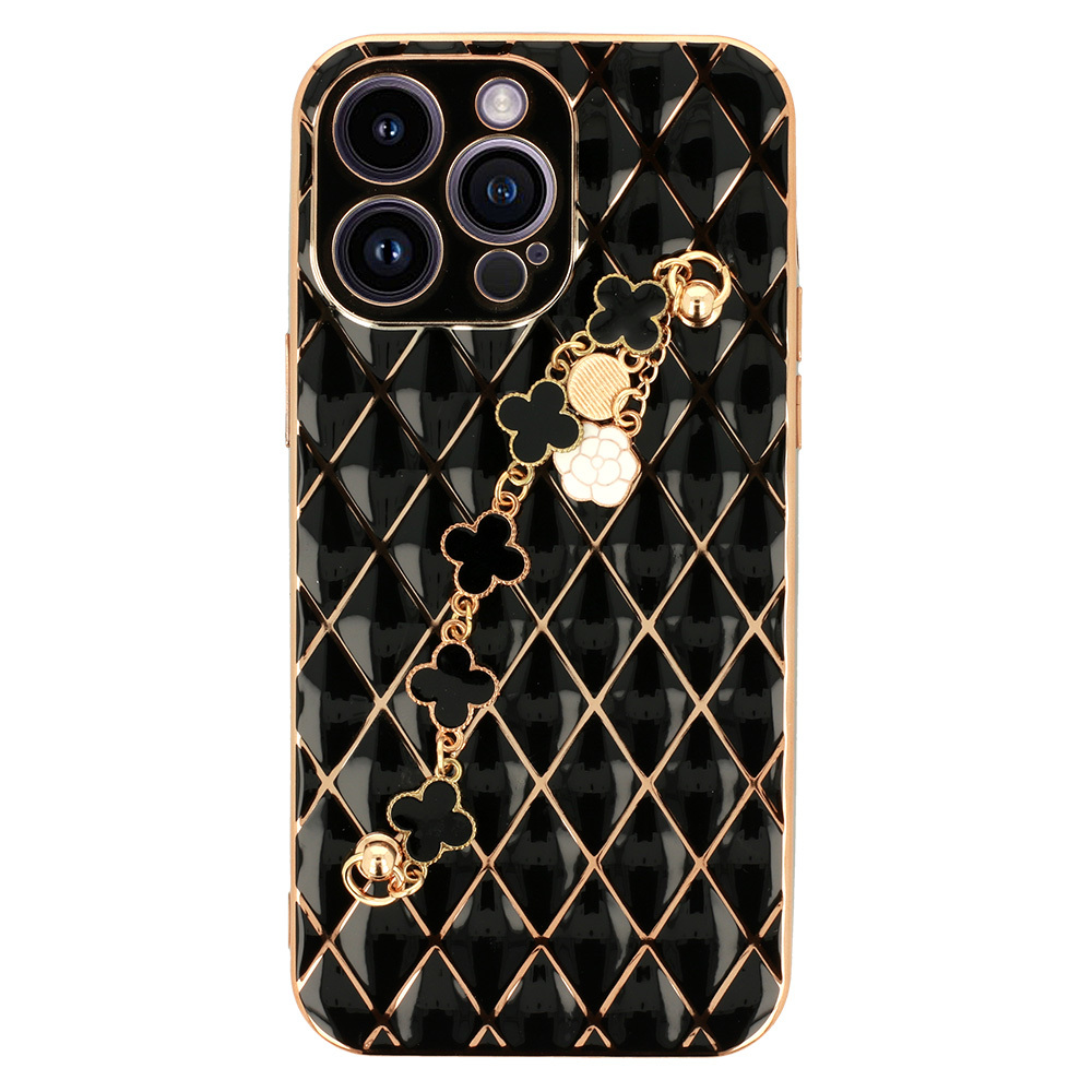 Pokrowiec etui silikonowe Trend Case wzr 5 czarne APPLE iPhone 14 Pro Max / 2