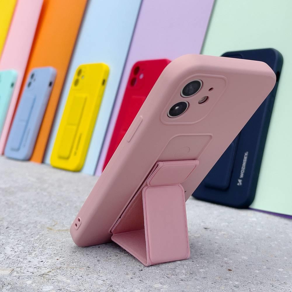 Pokrowiec etui silikonowe Wozinsky Kickstand Case czarne Xiaomi POCO X4 Pro 5G / 11