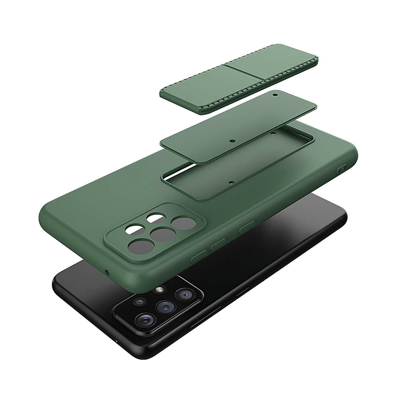 Pokrowiec etui silikonowe Wozinsky Kickstand Case czarne Xiaomi POCO X4 Pro 5G / 6