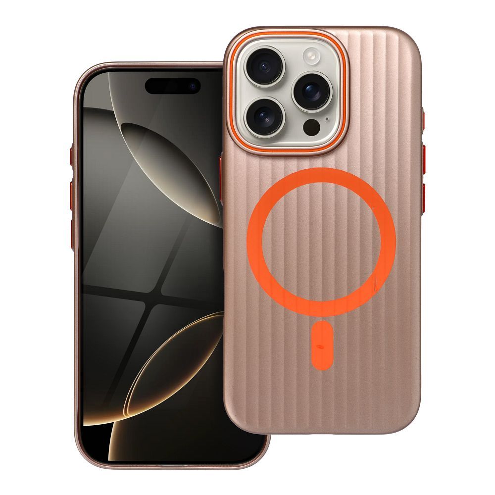 Pokrowiec Etui SIMPLY MagSafe złote APPLE iPhone 16 Pro Max