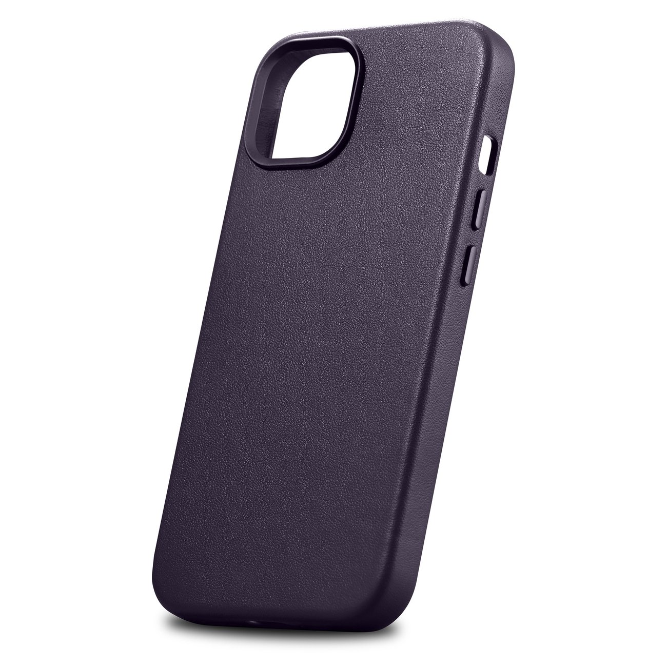 Pokrowiec etui skrzane iCarer Case Leather ciemnofioletowe APPLE iPhone 14 Plus / 7