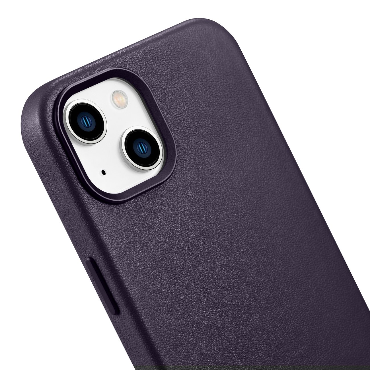 Pokrowiec etui skrzane iCarer Case Leather ciemnofioletowe APPLE iPhone 14 Plus / 8