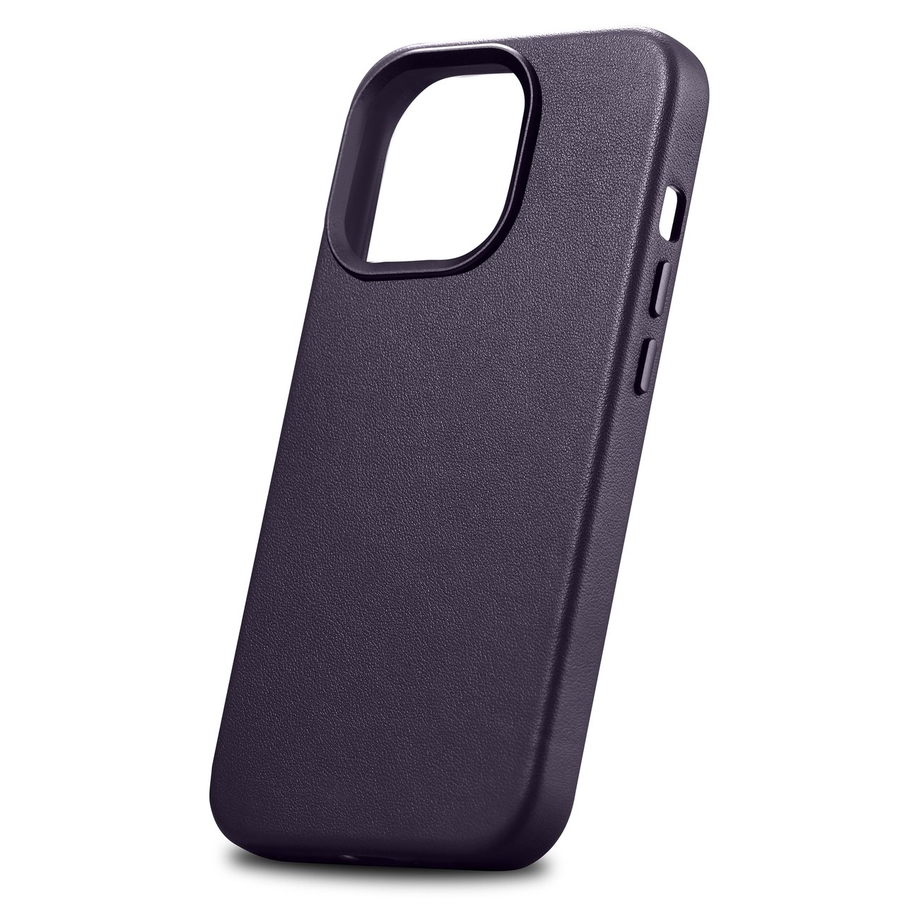Pokrowiec etui skrzane iCarer Case Leather ciemnofioletowe APPLE iPhone 14 Pro / 7