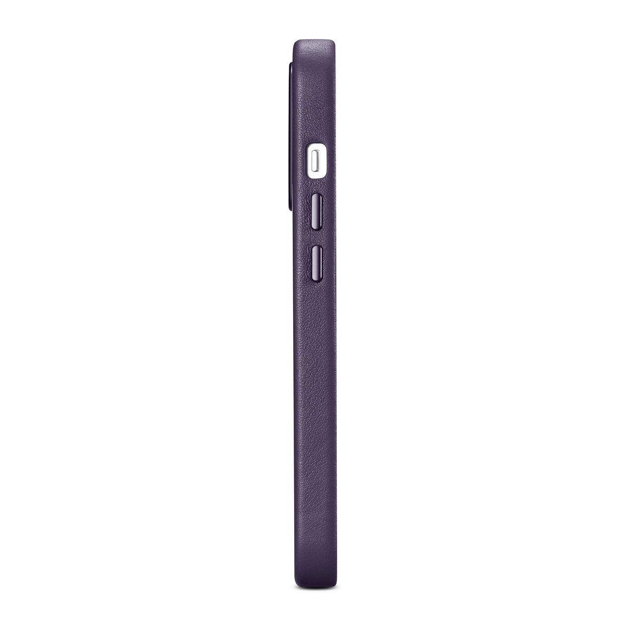 Pokrowiec etui skrzane iCarer Case Leather ciemnofioletowe APPLE iPhone 14 Pro Max / 6