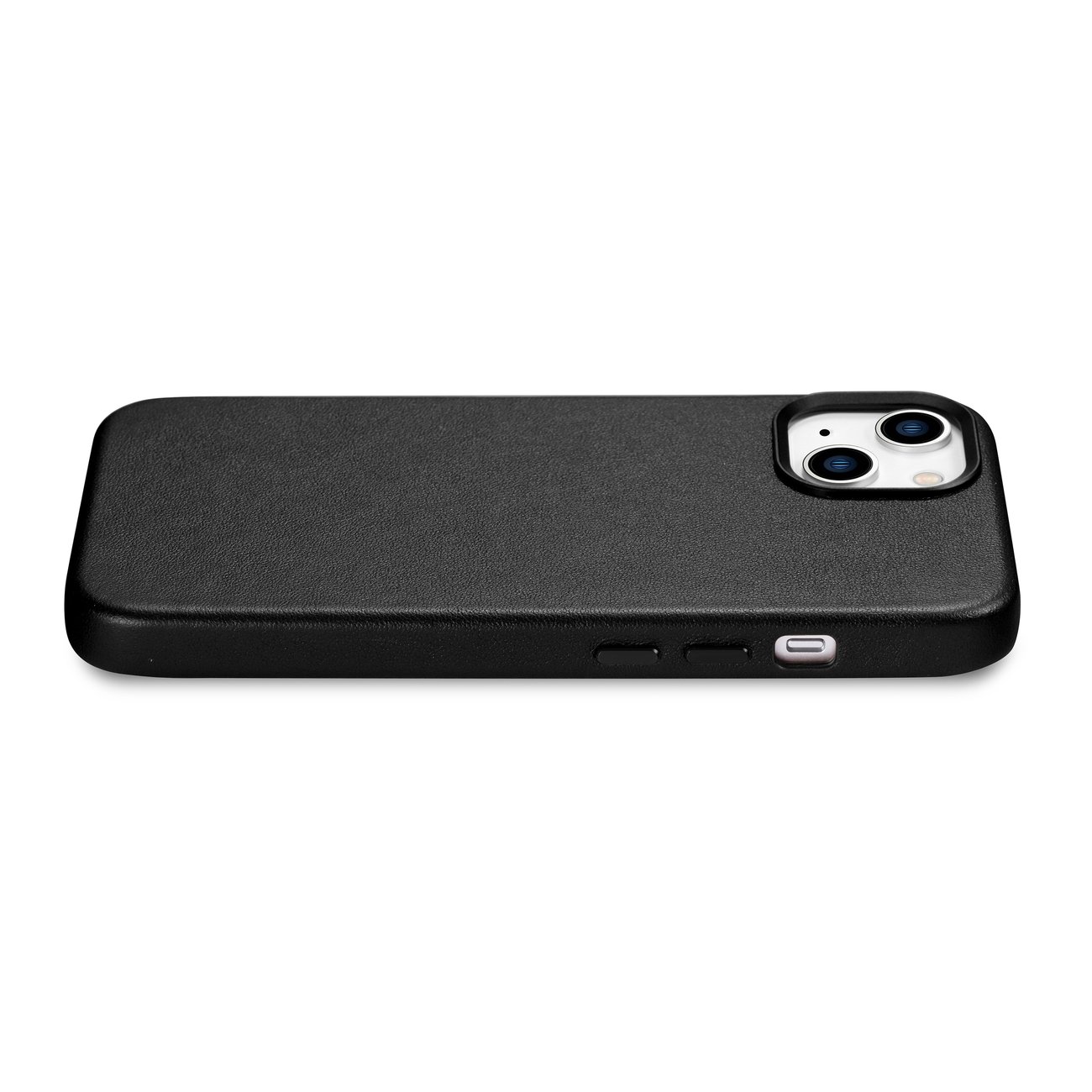 Pokrowiec etui skrzane iCarer Case Leather czarne APPLE iPhone 14 / 10