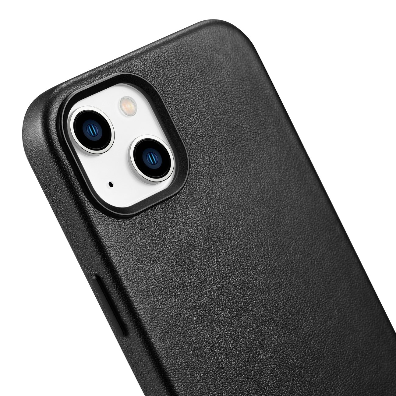 Pokrowiec etui skrzane iCarer Case Leather czarne APPLE iPhone 14 Plus / 8