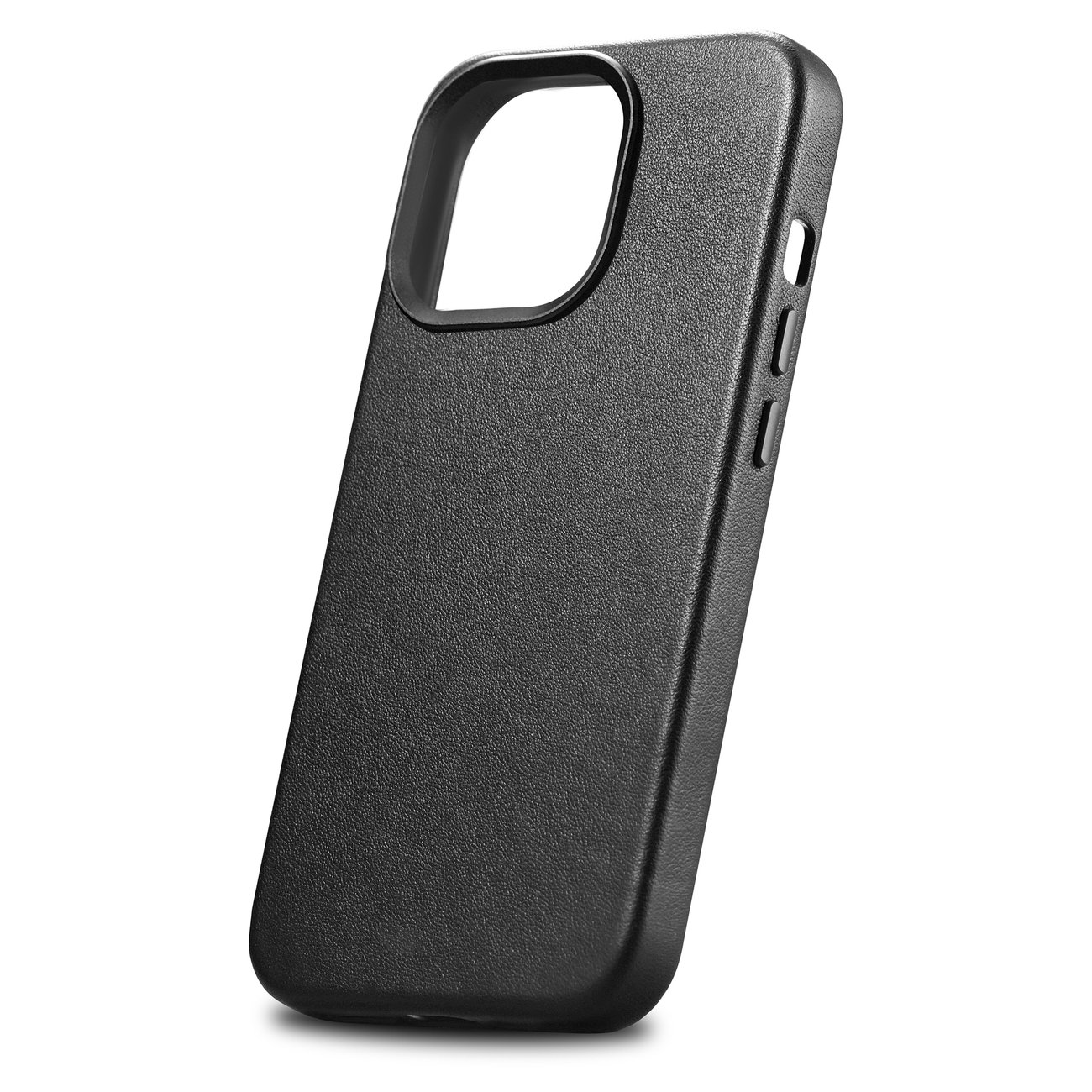 Pokrowiec etui skrzane iCarer Case Leather czarne APPLE iPhone 14 Pro / 7