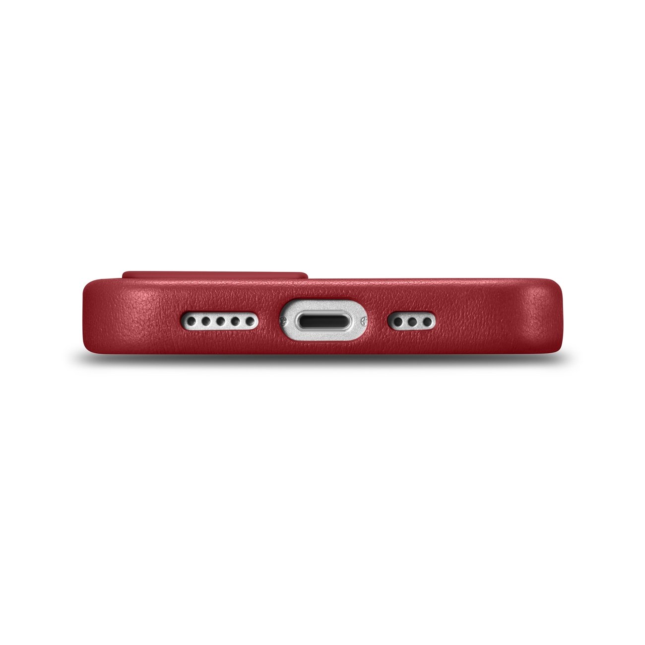 Pokrowiec etui skrzane iCarer Case Leather czerwone APPLE iPhone 14 / 3