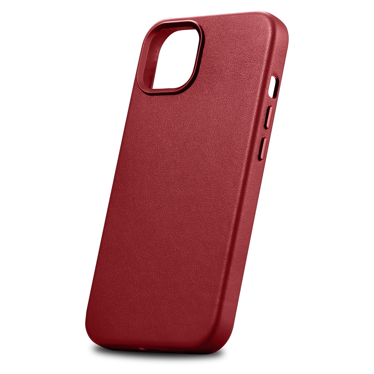 Pokrowiec etui skrzane iCarer Case Leather czerwone APPLE iPhone 14 Plus / 7